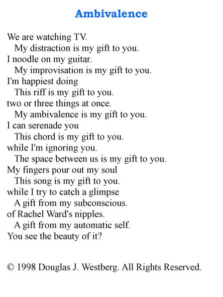Poem: Ambivalence