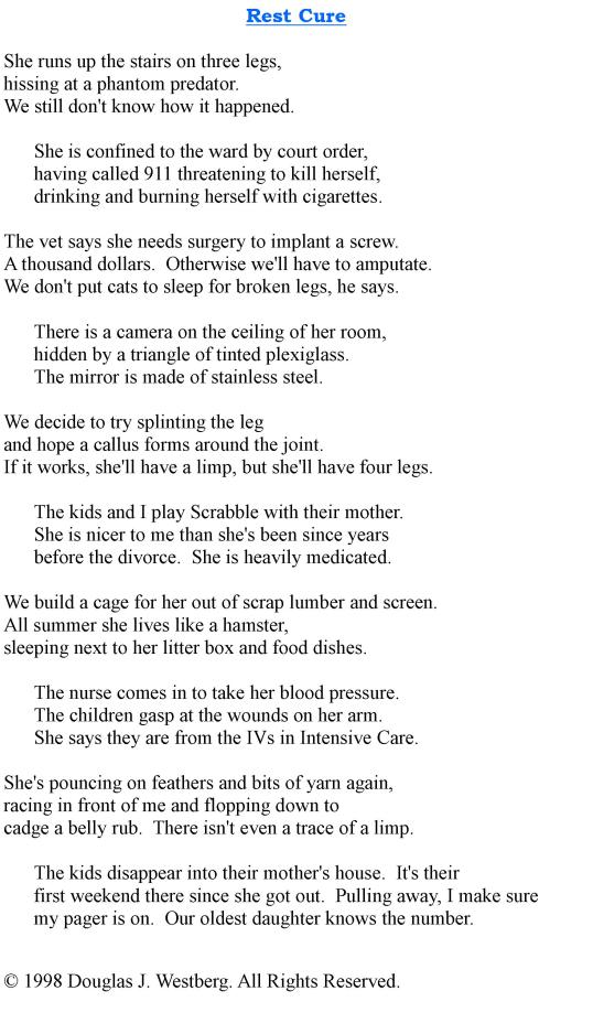 Poem: Rest Cure